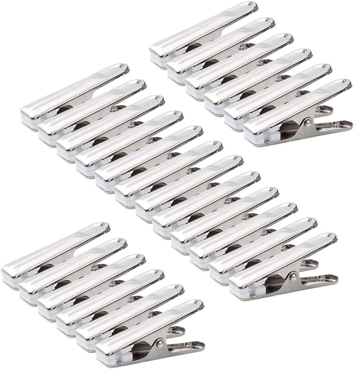 Thijox - 80 Stuks Roestvrij Stalen Wasknijpers met Zachte Grijperpad - Duurzame Kledingclips voor Handdoeken, Sokjes, Ondergoed en Kleding - Perfect v — afbeelding 1