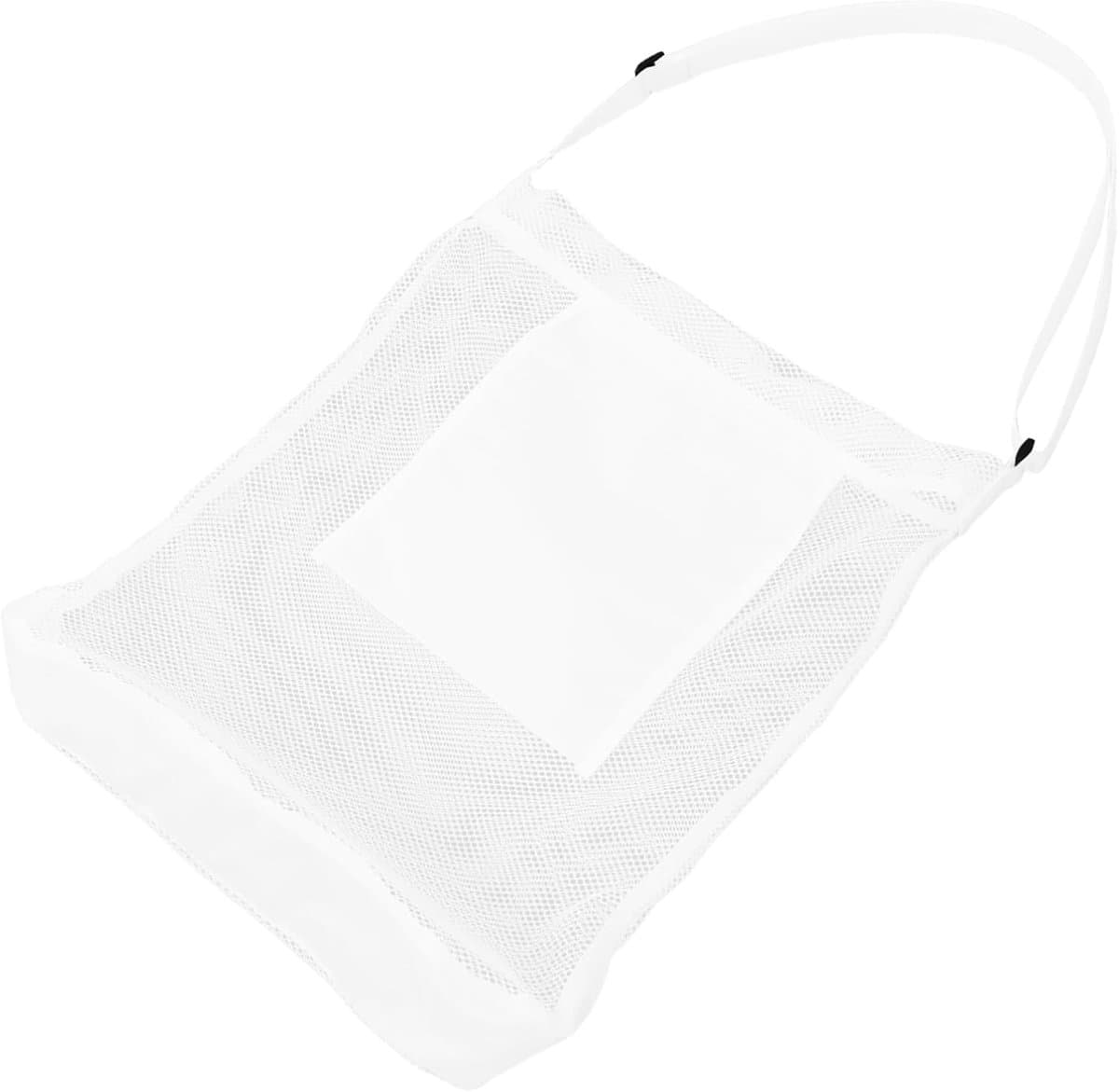 Plukzak Netzak - Oogsttas Fruit - Producten Verzamelen - Luchtige Gaasconstructie - 43 x 40.5 cm - Wit — afbeelding 1