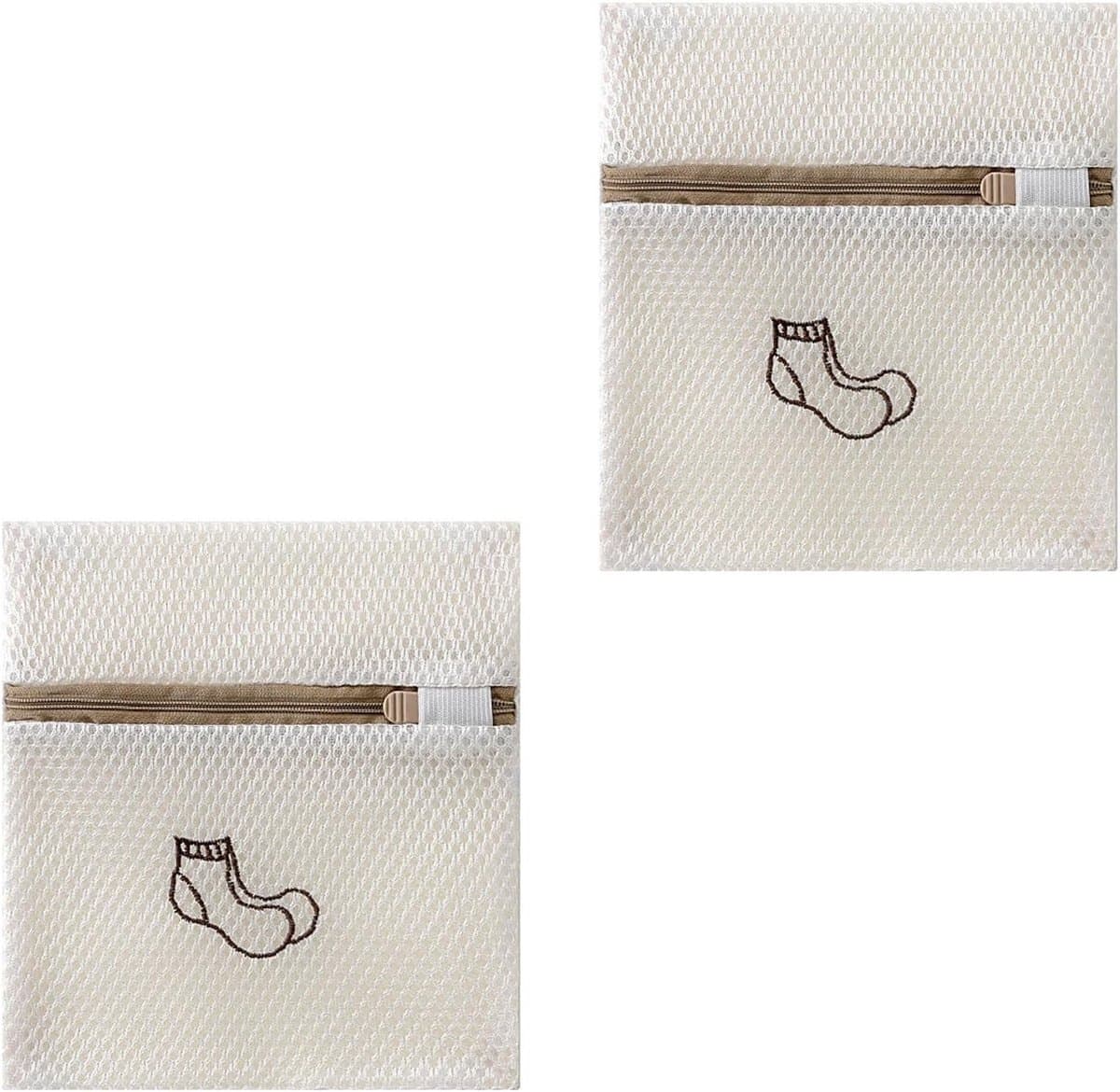 Set van 2 waszakken voor delicate kleding, ondergoed en beddengoed - 18 x 20 cm, ideaal voor wasmachine en bescherming van stoffen — afbeelding 1