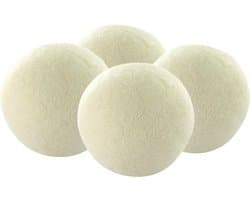 Home Deco Factory Wasbollen - 4x stuks - wol - droger - wassen - verkorten van droogtijd