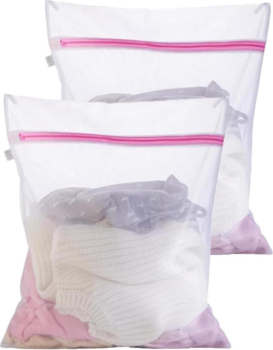 Wasnet Set van 2 - Grote waszakken 50 x 60 cm - Duurzame zak met rits. — afbeelding 1