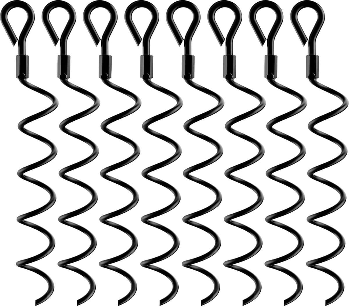 8 stuks stormanker grondankers - voor trampoline, tenten, luifels, trampolines, schommels — afbeelding 1