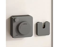 waslijn uittrekbaar - Onzichtbare waslijn - waslijndraad - Waslijn voor balkon - Waslijn voor badkamer - Zwart - 9*4*9 cm - Roestvrij staal/aluminium/ABS