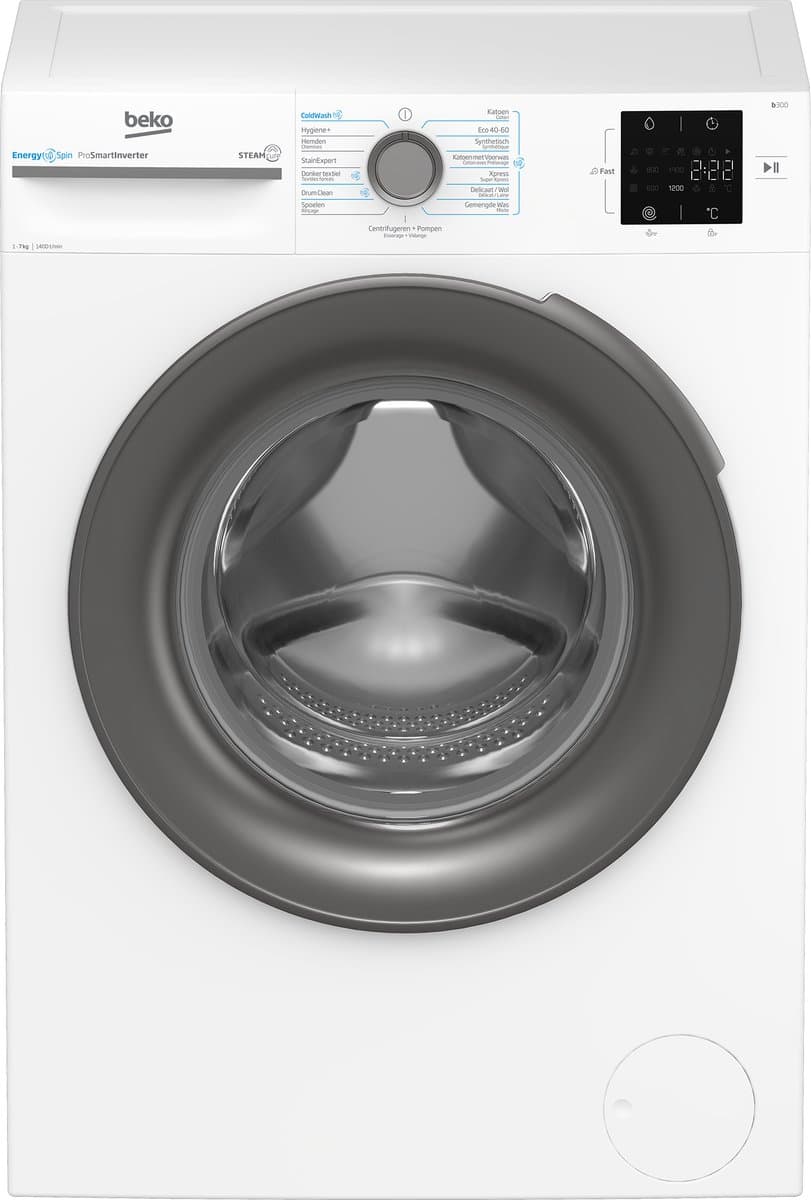 Beko b300 BM3WFU3741S wasmachine Voorlader 7 kg 1400 RPM Wit — afbeelding 1