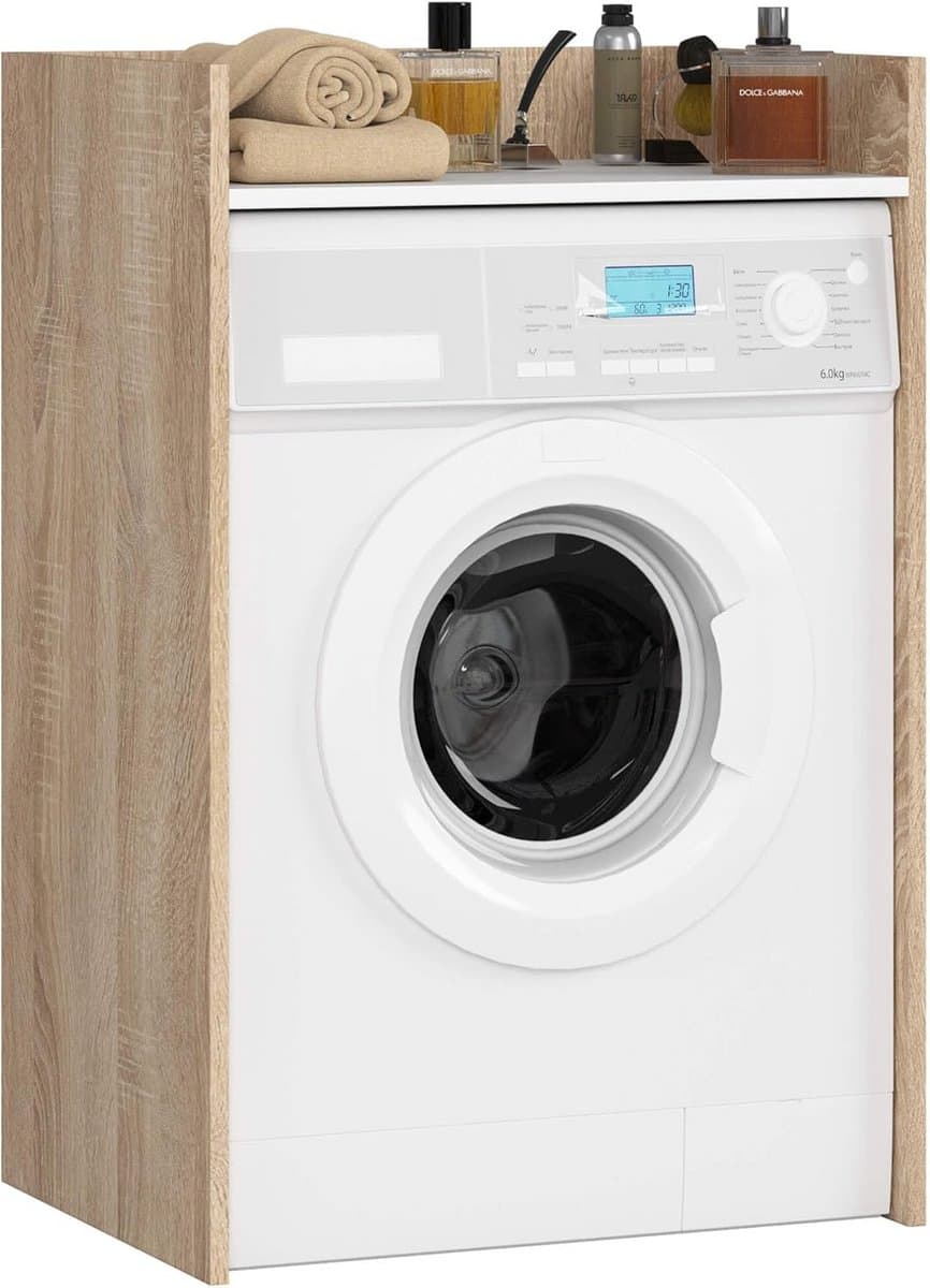 Wasmachine Ombouw - Opbouwmeubel - Kast Wasdroger - Meubel - wasruimte — afbeelding 1