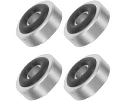 Speaker Isolatie Voetjes - Audio Dempers - Stabiel Plaatsen - Antivibratie Rubber - 4 Stuks - Zilver