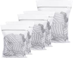 Wasnetten voor de wasmachine - 5 delige set voor delicate kleding, sokken, ondergoed en babykleding