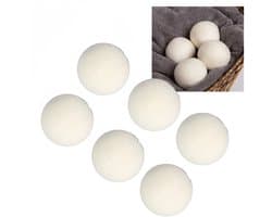 6 stuks Drogerballen – Wasballen – Viltbal – Herbruikbaar – Anti-Statisch – Energiebesparend - 3cm - Wit — afbeelding 1