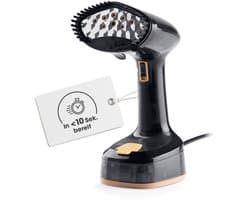 CLEANmaxx stoomstrijkborstel voor kleding | Met 2-in-1-functie – strijkt en verfrist kleding | Compacte stoomstrijkborstel voor onderweg en thuis | Opvouwbare + draagbare stoomborstel 1600 W, incl. waterreservoir van 165 ml