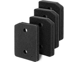 EXCITAT Filters - Sponsfilters - Condensdroger Schuimspons - Vervangende onderdelen Filters - Schuimfilters - geschikt voor Miele 9164761 Droger, Warmtepompdroger - 4 stuks - 207*157*30 mm