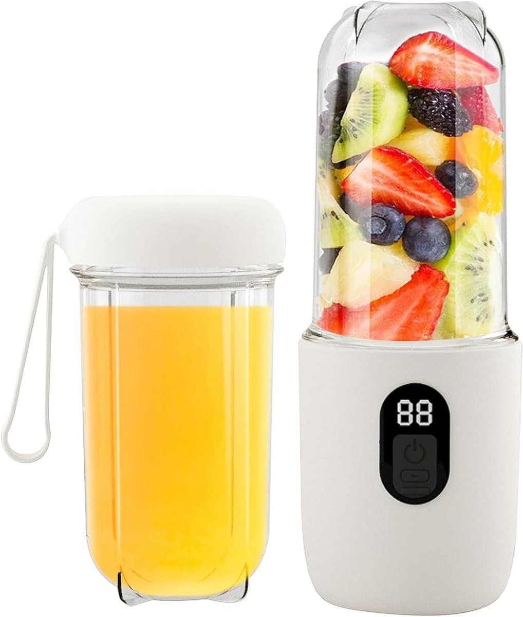 Allecto Plus - Draagbare 500 ml smoothiemaker voor onderweg - Mini-mixer met led-display - Oplaadbaar - Ideaal voor sportschool en kantoor - Geschikt voor camping en reizen. — afbeelding 1