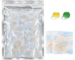 10 g x 30 stuks silicagel zakjes voedselveilige silicagel droogmidden met sinaasappelparels vochtindicator droogmiddel voor het verwijderen van vocht