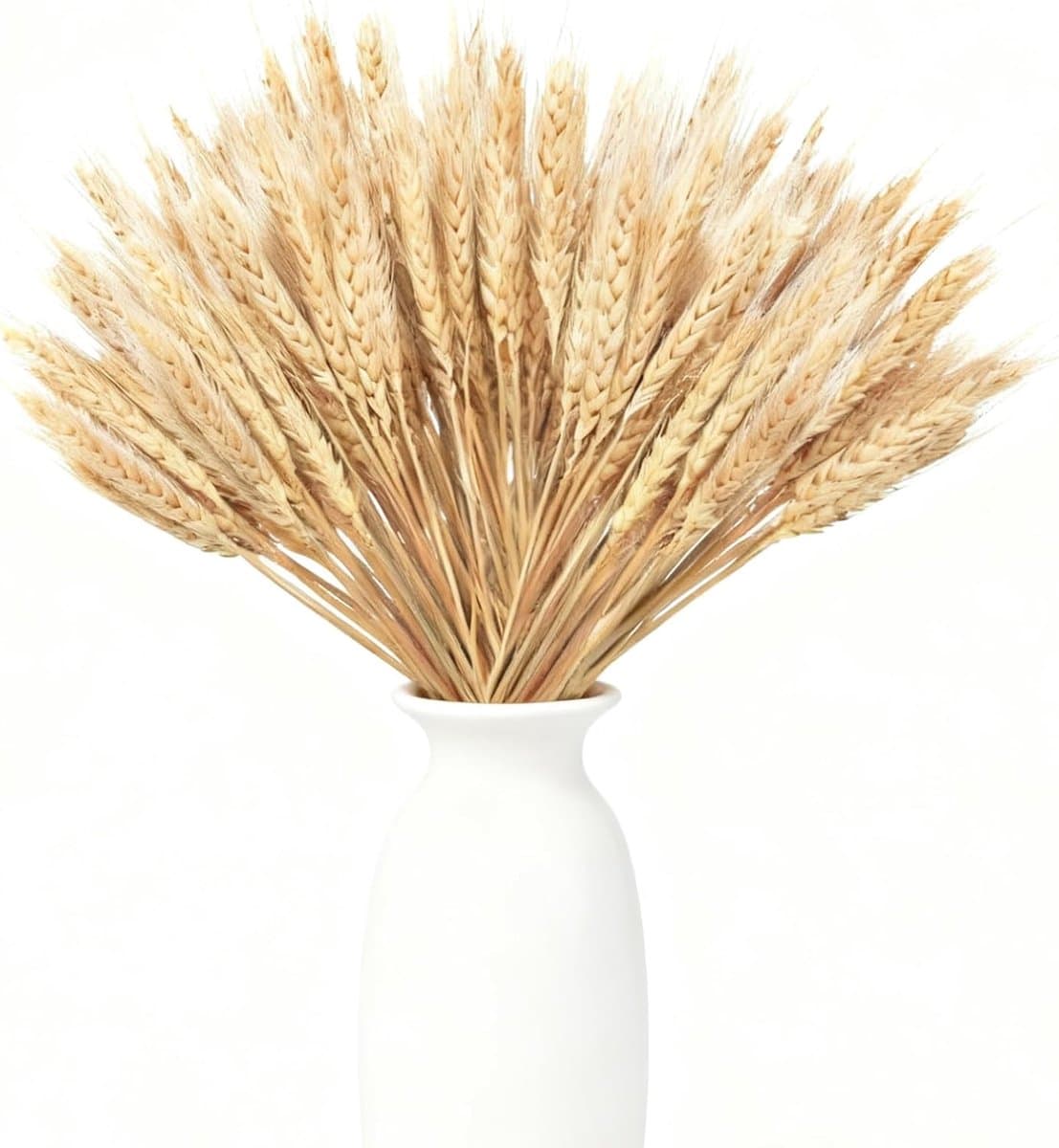 Gedroogde tarwepunten, decoratieve tarwepunten, decoratieve gedroogde bloemen voor feestjes, open haarden, huis, kerk, tafelvaas, bruiloft, doe-het-zelf, 40 cm — afbeelding 1
