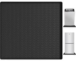Unyqoos® Zwarte siliconen mat van 60x60 cm voor bescherming van vloer en apparaten