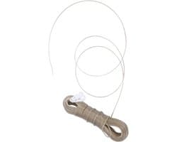 Sterke Waslijn - Drooglijn Outdoor - Kleding Drogen - Winddicht Ontwerp - 50 Meter - Transparant