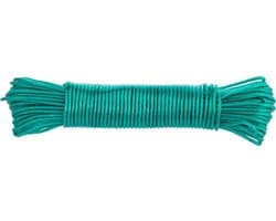Waslijn Polypropyleen - Kloosterlijn Drooglijn - Kleding Drogen - Met Spanner - 20 meter - Groen