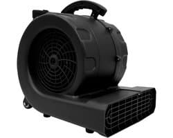 Vloerventilator - Droogventilator Krachtige Ventilator - Vloeren Drogen - 750W Koperen Motor - 48 x 38 x 46 cm - Zwart