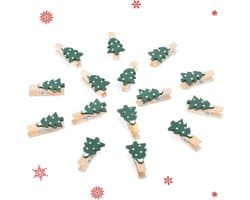 50 stuks decoratieve wasknijpers voor Kerstmis - Houten klemmen voor foto's en kaarten