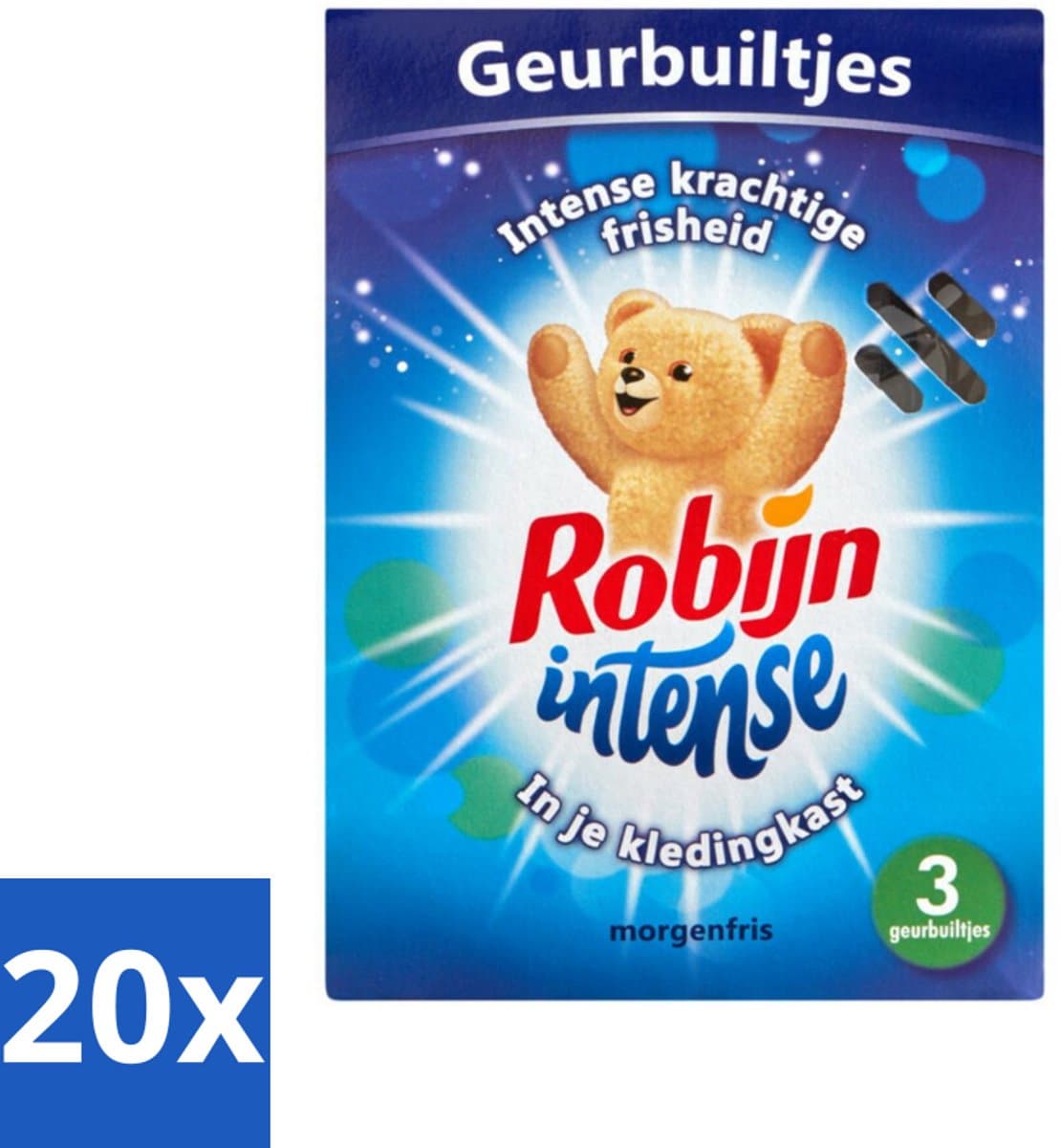 20 x Robijn Geurbuiltjes Intense 3 stuks per verpakking - Geur In Kleding - Langdurige Geur - Frisse Geur - Geurbuiltjes - Kledingkast Geur — afbeelding 1