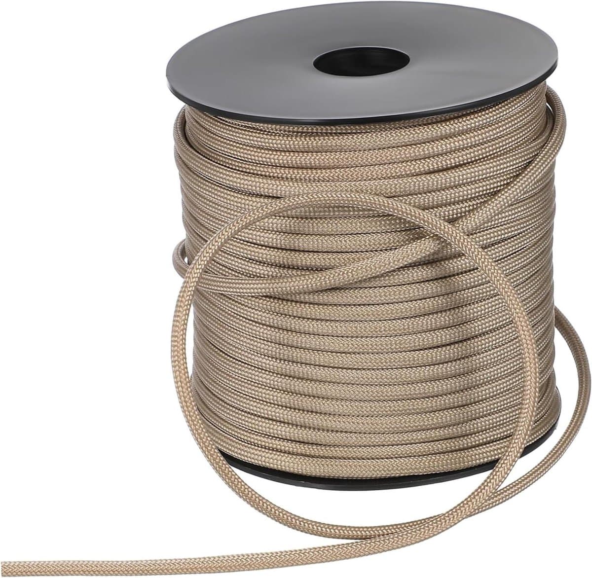 Kampeer Waslijn - Waslijn Touw - Kleding Drogen - Winddicht Ontwerp - 50 Meter - Beige — afbeelding 1