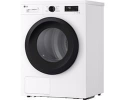 LG RHX1009NWK warmtepompdroger 9 kg met zelfreinigende condensor voor blijvend optimale prestaties, Sensor Dry voor nauwkeurig en zuinig drogen, Dual Lint Filter voor betere pluisopvang, ThinQ slimme bediening en energiezuinige warmtepomptechnologie