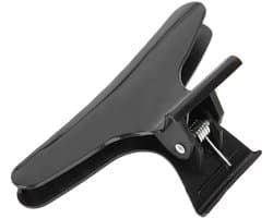 Haarklemmen Vlinder - Kappersclips Haarspeldjes - Haar Stylen - Antislip Handvat - 12 stuks - Zwart