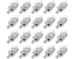 Dailygoods - Plank Ondersteuning Pinnen 20 Stuks voor 9 mm Dikte