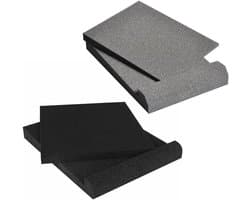 Subwoofer Isolatie Pad - Vibratie Demper - Geluid Verbeteren - Hoge Dichtheid Schuim - 30x17x4 cm - Zwart