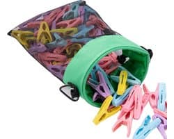 Wasknijperzak - Opberghoes - Buiten Wasgoed - Ventilerend Mesh Materiaal - 30x20cm - Groen