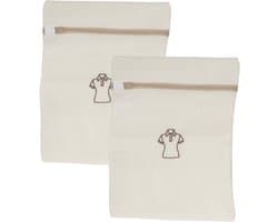 Gerimport waszakken Iris - 2x - 29 x 37 cm - voor delicaat wasgoed - lingerie/bh waszak