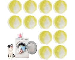 Dierenhaarverwijderaar - 12 stuks herbruikbare pluisballen voor wasmachine - Voor dierenharen en pluisjes