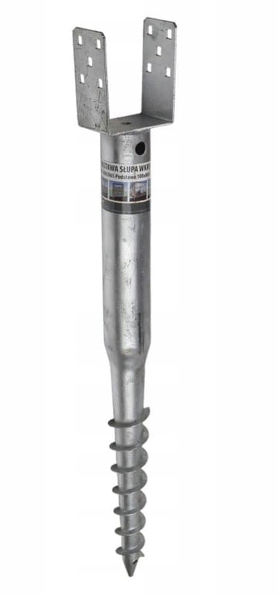 Domax Serie - Stalen Schroefbare Basis voor Palen - 70x685mm - Eenvoudige Installatie — afbeelding 1