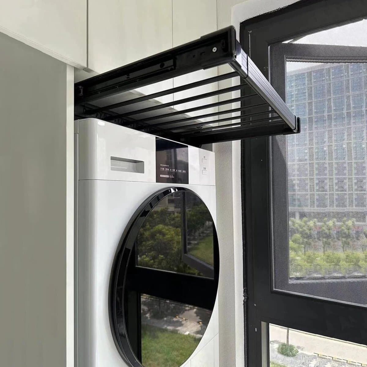 Uittrekbaar Droogrek - Kast Organizer - Ruimte Besparen - Verstelbare Lengte - 44-54 cm Diep - Aluminium — afbeelding 1