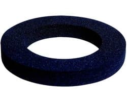 Toiletafdichting, 110 x 70 x 8, zwart