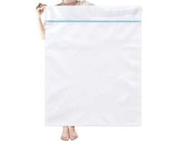 SnelShoppen - OTraki Waszakken Groot 90 x 110cm - Mesh Wasnet XXL voor Kleding, Beddengoed, Dekens, Jassen met Sterke YKK Rits - Ideaal voor Reis en O