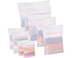 Thijox - 8 Stuks Wasnet voor Wasmachine, Herbruikbare Waszak met Ritssluiting, Fijnmazig Polyester voor Ondergoed, Sokken, Baby- en Kinderkleding, 5 M