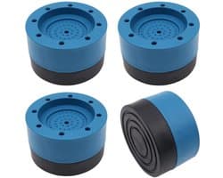 Dailygoods- Antivibratie Pads 4 Stuks - Geluiddichte Voeten - Wasmachine/Droger Stabilisatie - Ondersteuning Kit - PVC/Rubber Materiaal - Eenvoudig te Gebruiken - Schokabsorberende Pads