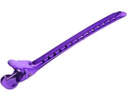 Haarklemmen Set - Styling Clips - Haar Stylen Knippen - Dubbele Scharnier - 12 Stuks - Paars