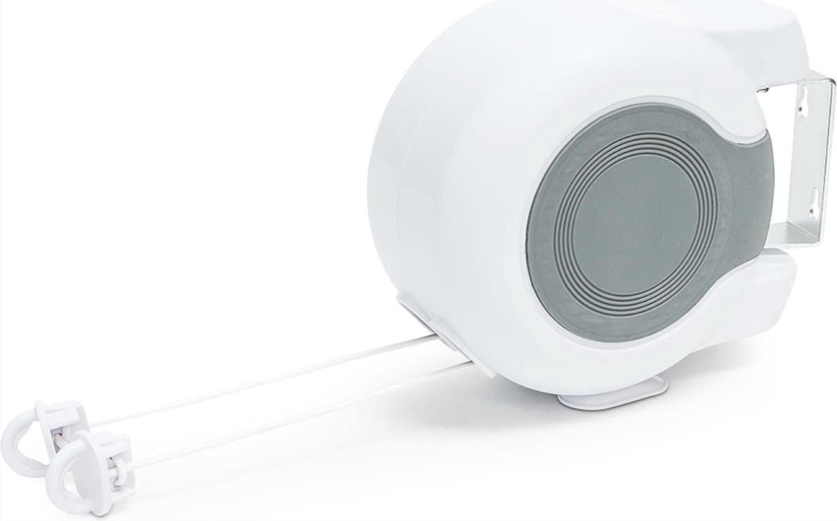 *** Sterke Waslijn Uittrekbaar 26 Meter - Waslijndraad - Roldrooglijn - Drooglijn Oprolbaar - Automatische Waslijn - Wasrek - Droogrek - van Heble® *** — afbeelding 1