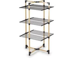 Opvouwbaar wasrek met meerdere niveaus - staand droogrek 69 x 136 x 69 cm - tot 20 kg wasgoed - ideaal voor kleine woningen wasrek
