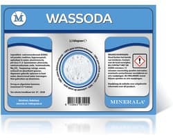 Wassoda - 2,5 kg - Minerala - Natriumcarbonaat - Was soda - Waspoeder - Zilversoda - Wasmiddel - Sodastralen - Washing powder - Sodium carbonate - Sodium carbonaat - Sodiumcarbonaat