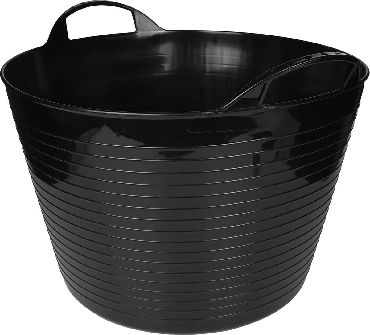 Benson Flexibele opbergmand - 22 liter - zwart - met draaghengsels - veelzijdig gebruik — afbeelding 1