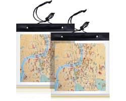 Waterdichte Map Case Clear Kaarthouder Waterdichte Wandelen A4 Kaart Cover Wandelen Plastic Kaart Pouch Militaire Transparant Voor Wandelen Wandelen Camping PVC 31 X 28 Cm