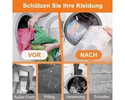 Waszak Set - Polyester - Verschillende Maten - Robuuste Ritssluiting - Voor Divers Wasgoed