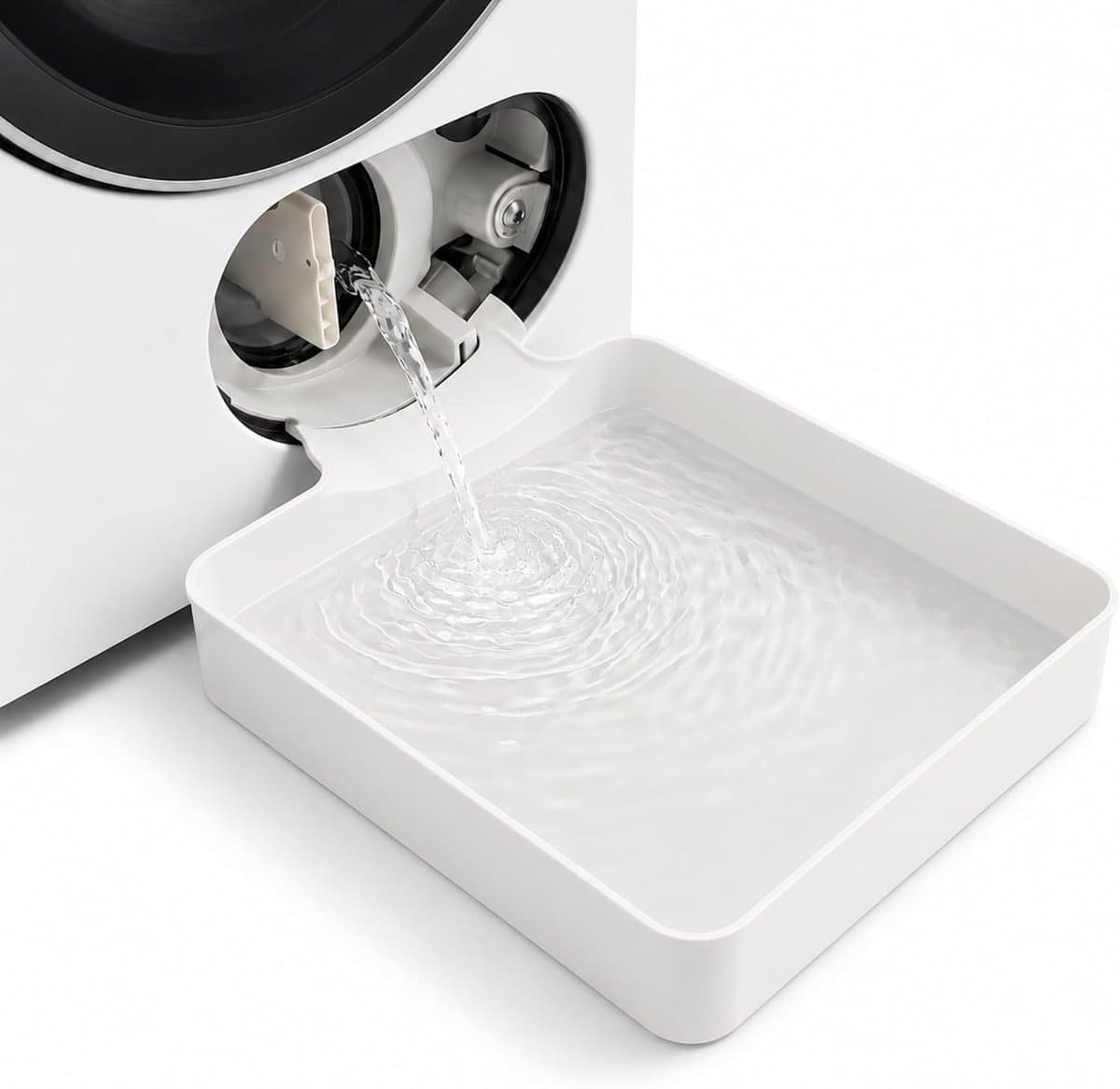 Afvoerbak voor wasmachine - Wasmachine lekbak - 3D-geprinte waterdichte bak - Lekbak wasmachine - Wateropvang - Afvoer - 18cm — afbeelding 1