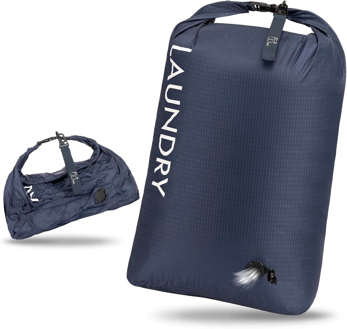SnelShoppen - Travel Laundry Bag, Vacuüm Compressie Waszak, Waterdichte Opbergtas voor Vuile Kleding, Geurvrij, Ruimtebesparend, Ideaal voor Camping, — afbeelding 1