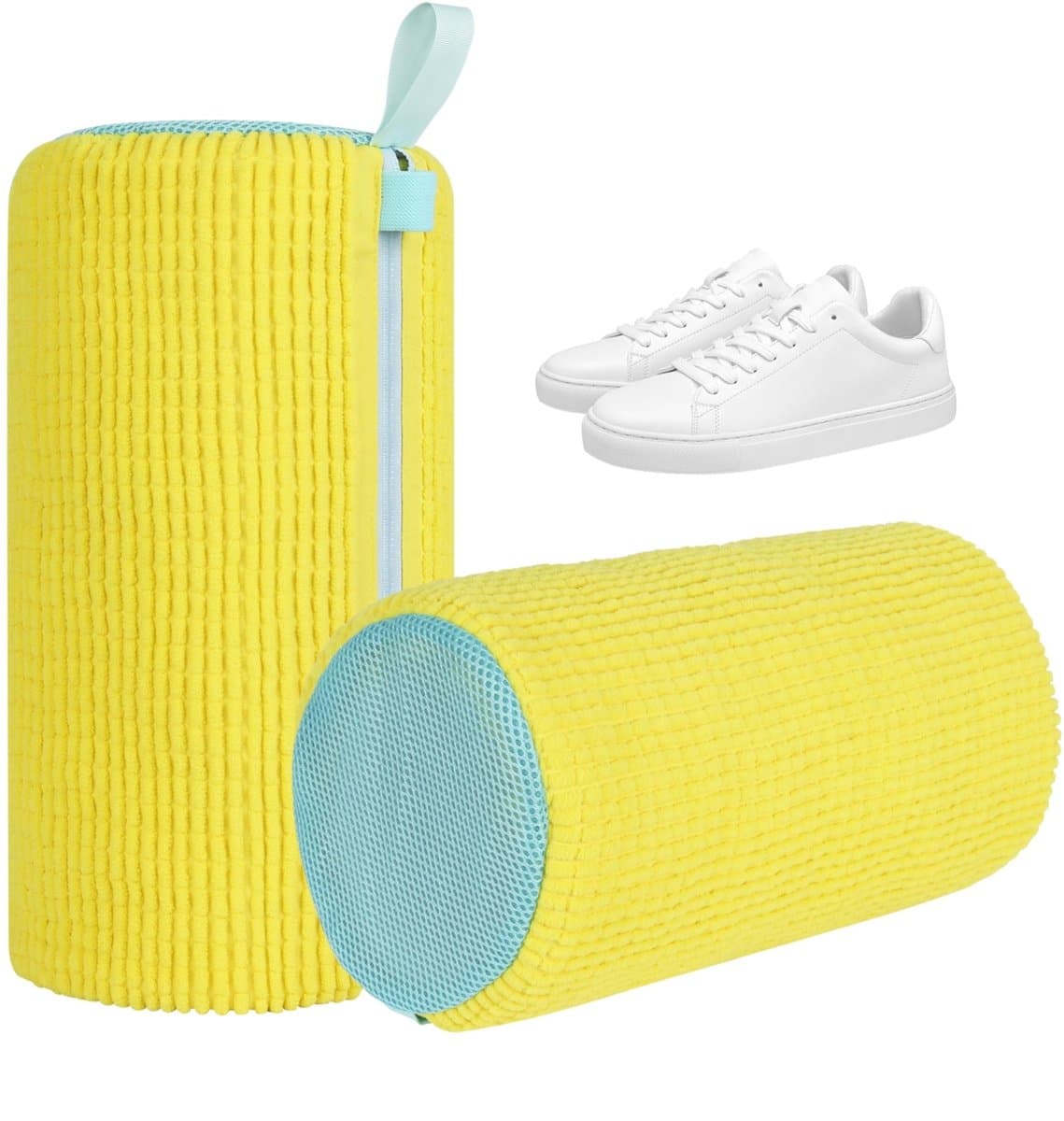 Dailygoods- Schoenwaszak Set van 2 - 360° Reinigingssysteem - Schokabsorberend - Geluidsreducerend - Herbruikbaar - Voor sportschoenen/casual schoenen - Schoenreiniger — afbeelding 1