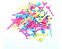 Haarspelden Set - Styling Clips - Haar Verven Knippen - Dubbel Scharnier Ontwerp - 60 Stuks - Kleurrijk
