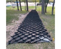 Bodemstabilisator Rooster - Grind Stabilisator - Erosie Controle - Hoge Draagkracht - 30x30 cm - Zwart