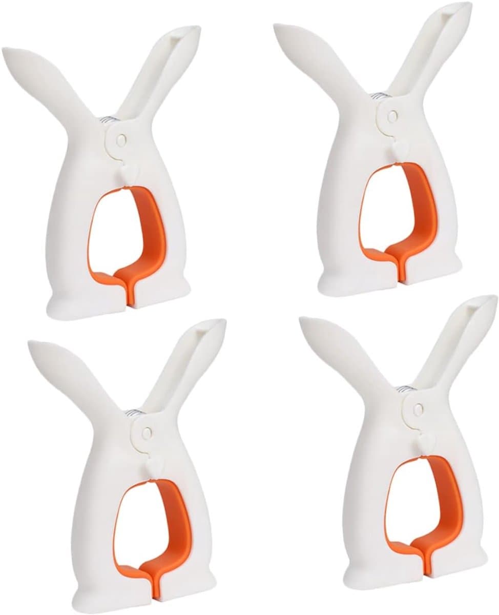 Wasknijpers - Kledingclips - Handdoeken Vasthouden - Winddicht Ontwerp - 4 Stuks - Oranje — afbeelding 1